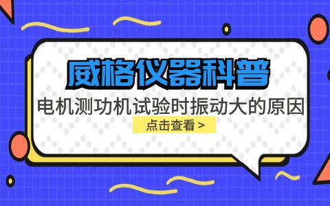 威格儀器-電機測功機試驗時振動大的原因插圖